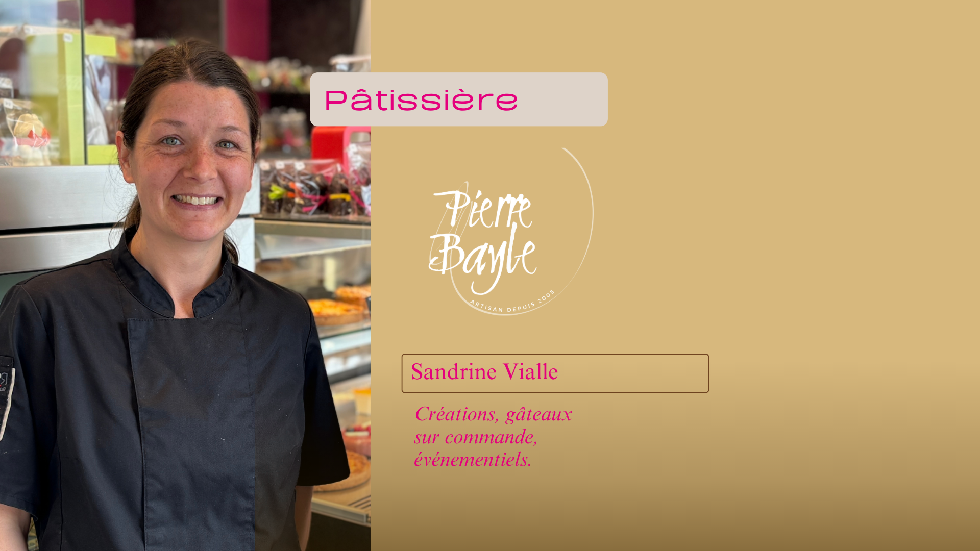 Portrait Sandrine - Pierre Bayle Artisan