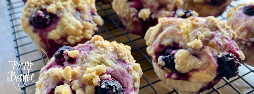 Pierre Bayle Artisan - Muffins aux fruits rouges et crumble